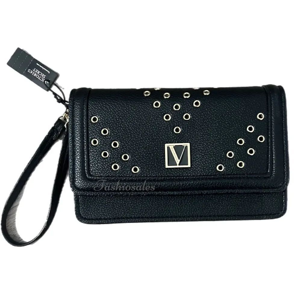 Victoria’s Secret Limited Edition Phone Wristled Wallet Black Studs